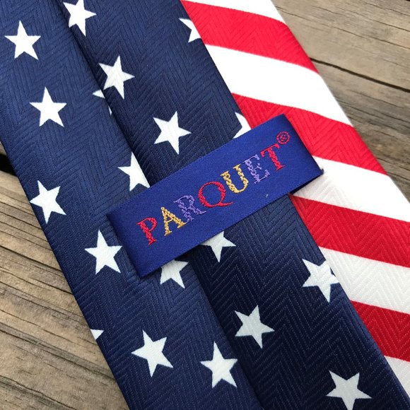 4th July Men Tie USA Flag Patriot Necktie Classic - Picture 5 of 9